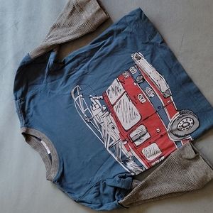 Hanna Andersson Fire Truck Tee sz 100